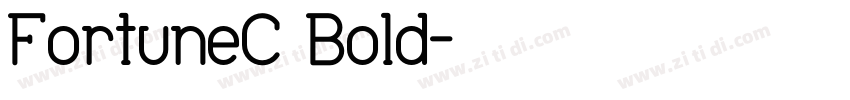FortuneC Bold字体转换